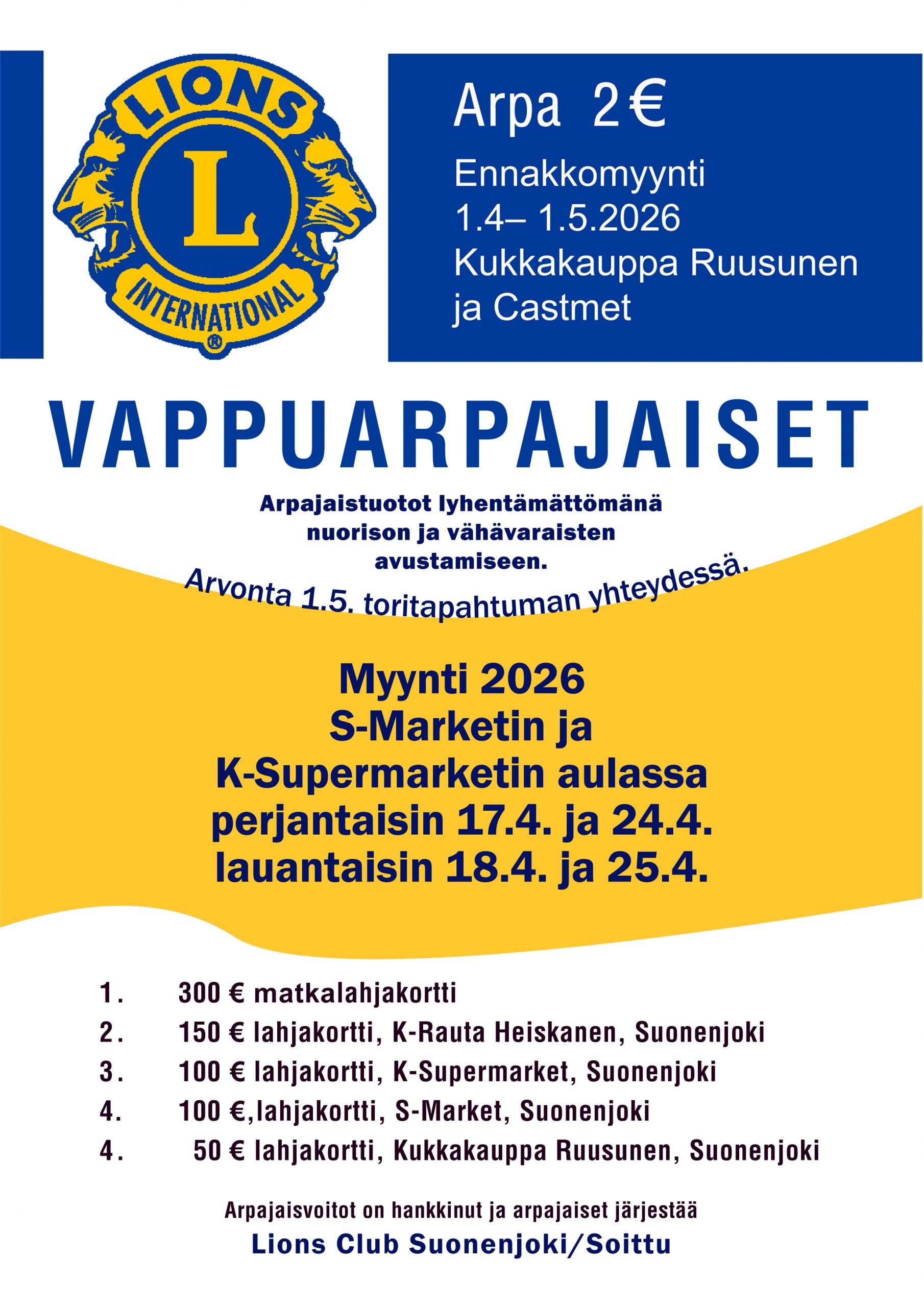 Vappuarpajaiset 2026